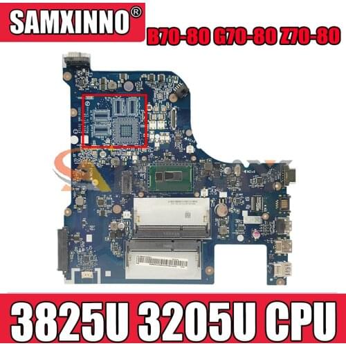 Akemy AILG1 NM-A331 For Lenovo B70-80 G70-80 Z70-80 Z70-70 G70-70 B70-70 Laptop Motherboard Pentium CPU 3825U 3205U 100% Test