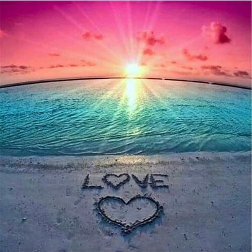 5D DIY Diamond Painting Sunrise Over Sea Rhinestones Pictures Diamond Embroidery Sale Landscape Diamond desert