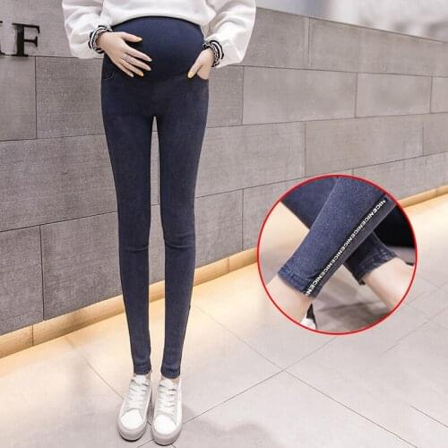 Abdominal Pants Jeans Maternity Clothes For Pregnant Women Pants High Stretch Jeans Pregnancy Pants Spring Clothing Skinny Jeans