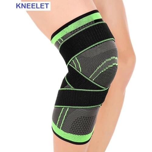 1 Piece Adjustable Professional Kneelet Kneepad Kneecap Protective Device Breathable Weight Lifting Fitness Sport Protection