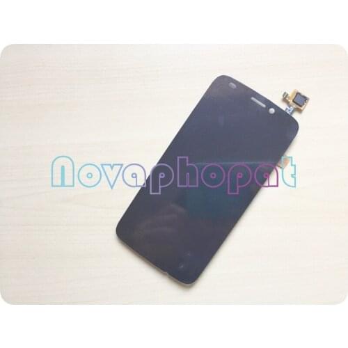 Novaphopat Black Touchscreen For Fly IQ4410i LCD Display Screen With Touch Screen Digitizer Sensor Panel Full Screen Assembly