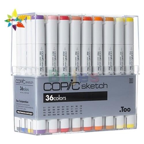 Copic 2 Sketch 36/72 color Alcohol oil marker ellipse penholder animation clothing landscape design soft head art suplies