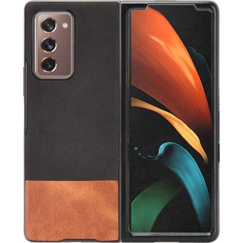 Denim Leather Protective Cover Case for Samsung Galaxy Z Fold 2 Phone Full Cover Housing Shell Case for Samsung Galaxy Z Fold2