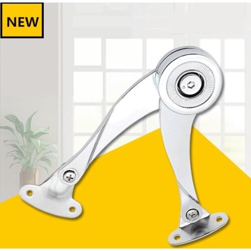 2pcs Zinc alloy Hydraulic Stop Hinges Kitchen Cabinet Door Adjustable Polish Hinge Furniture Lift Up Flap Stay Support Hardware