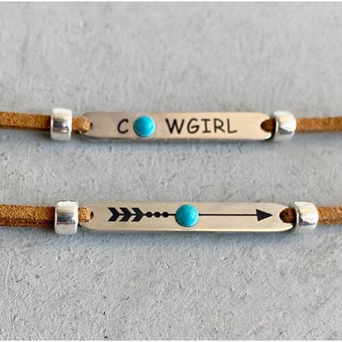 KANDRA CORK Engraved Bracelets