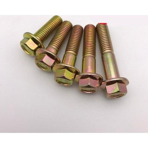 M5 Hexagon Flange Screw GB5787 External Hex Comes with pad Bolts Q184 Color zinc