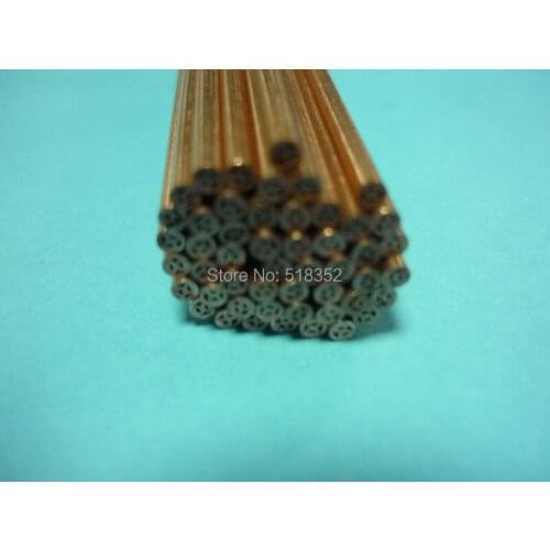1.7mmx500mm Multihole Ziyang Copper Electrode Tube for EDM Drilling Machines