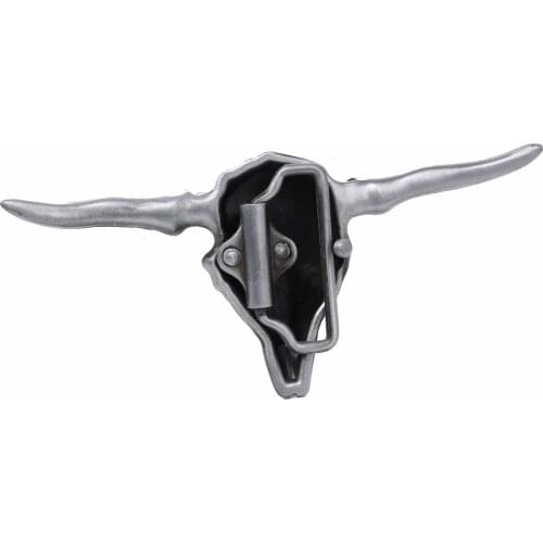 Mens Western 3D Cow Head Indian Jeans Vintage Belt Buckle