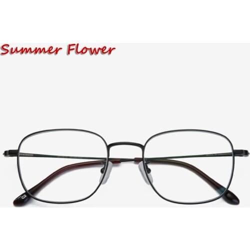 Men Transparent Lens Eyeglasses Designer Optical Lenses Women Pure Titanium Top Quality Frame Progressive Eyewear