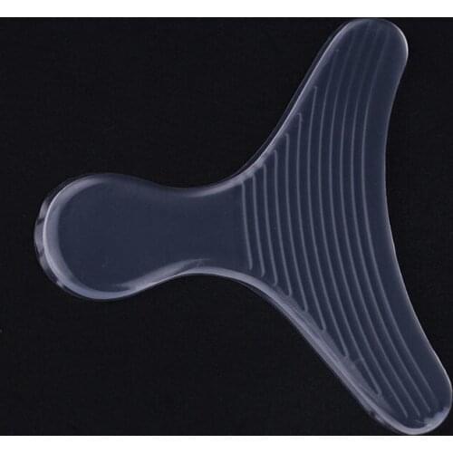 New Transparent Silicone Back Heel T design Liner Silica gel Cushion Pads Insole High Dance Shoes Grip Protector MR031