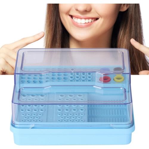 Oral Dental Disinfection Box Autoclavable Endodontic Drill Organizer Root Canal Files Holder s