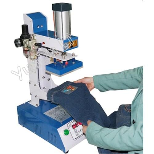 8*10cm Pyrograph Machine Leather Logo Pressing Machine Hot Stamping Machine Pneumatic Cap Heat Printing Machine