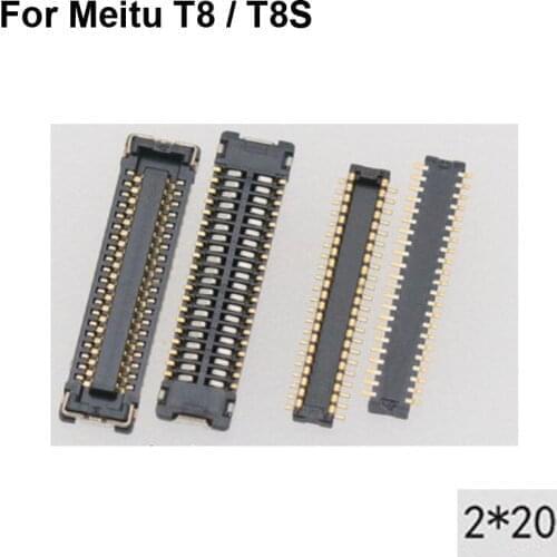 2pcs For Meitu T8 MP1602 LCD display screen FPC connector For Meitu T8S MP1701 logic on motherboard mainboard