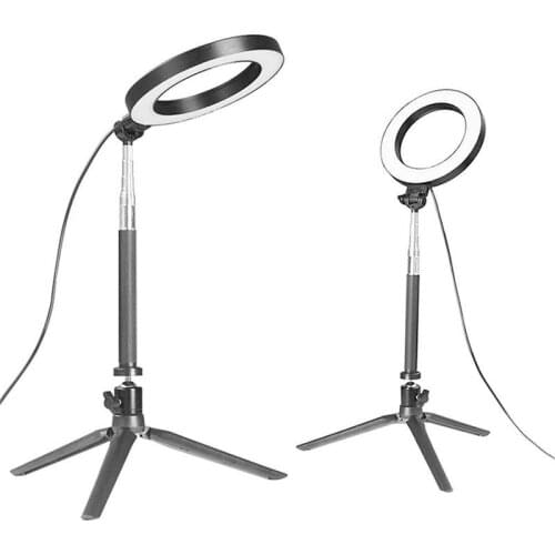 USB 10 Files Adjustable Studio Photography Photo Fill Ring Light with Tripod for iphone Smartphone Makeup Light For Anchor