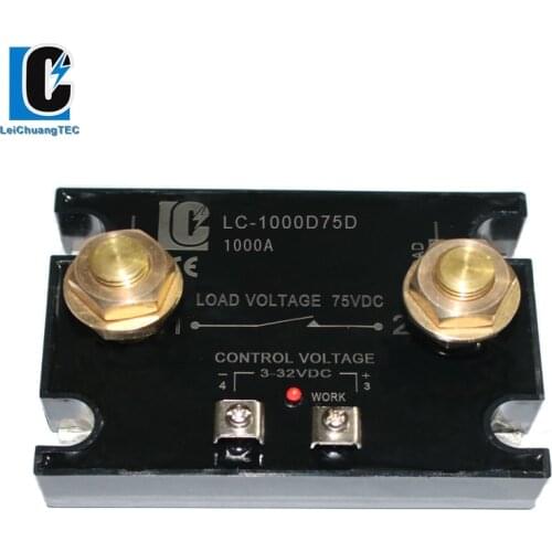 SSR-1000DD DC Control DC Solid State Relay 1000A Battery Management System BMS Voltage DC Relay