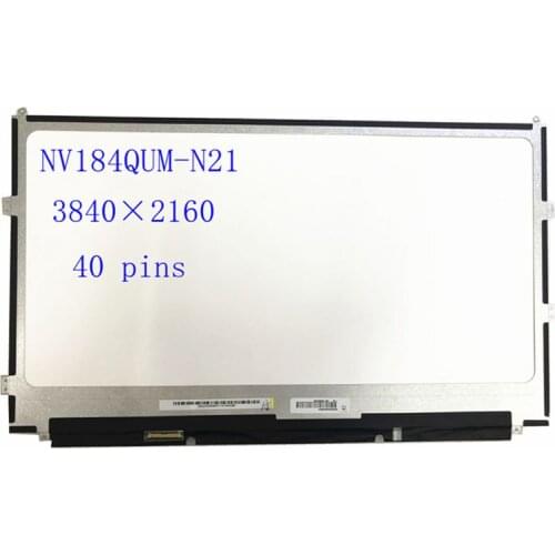 18.4''inch UHD 4K LED LCD screen NV184QUM-N21 NV184QUM N21 IPS 100% Adobe RGB 3840*2160 EDP 40 Pins