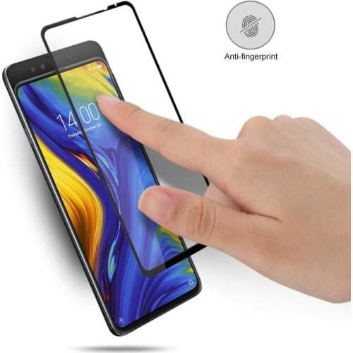 Full AB Glue Cover Tempered Glass Screen Protector for Xiaomi Mi Mix 3 Mix3 6GB 8GB 10GB 128GB 256GB 512GB Anti fingerprint film