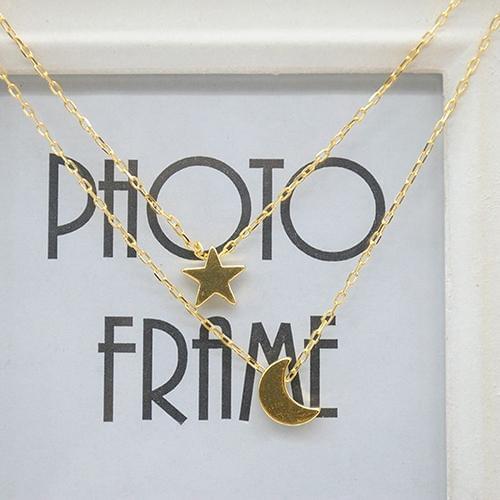 Womens Sexy Star Moon Double-Layer Vertical Drop Bar Pendant Charm Necklace