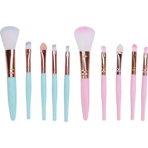 1set Eyeshadow Eyebrows Beauty Cosmetics 5pcs Professional Eyes Makeup Brushes Set Women Enduring Cosmetic Makeup Tools