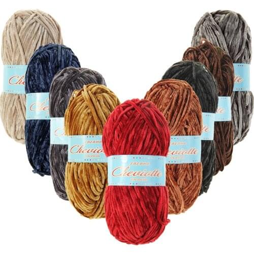 1 Piece Knitting Crafts Accessories Soft Polyester Knitting Baby Blanket Velvet Crochet Yarn for Sweater Sock Home Textile