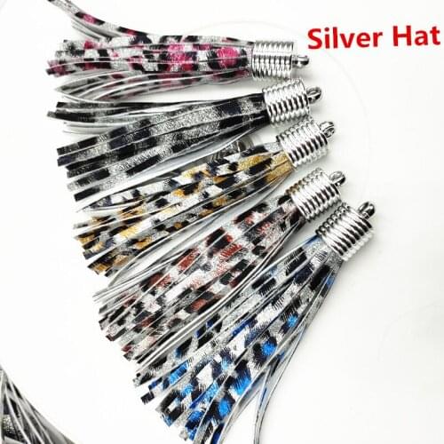 100 Pcs Shiny Leather Tassel 10cm 18 cm Colorful Leopard Grain DIY Parts Jewelry Accessories For Key Chains Charming Pendant