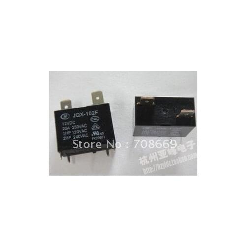 2PCS power relay JQX-102F,Hongfa relay HF102F DC24V