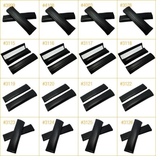 50Pair Carbon Fiber Embroidered Seat Belt Cover Shoulder Pad for Mixed order #FD-4270