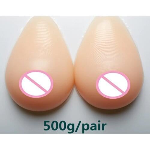 500g/pair A cup Artificial Breast Breast Forms Silicone Bra Crossdresser Drag Queen Transgender False Breasts