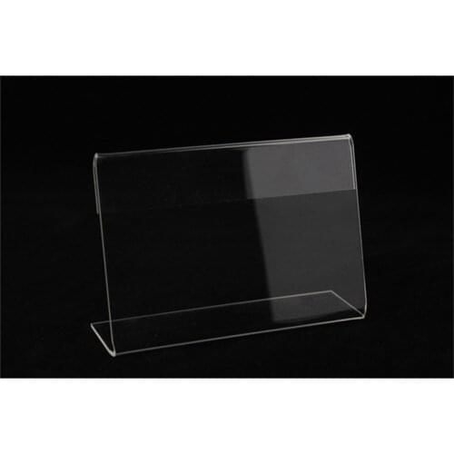 8*12cm label frame Table tablet sign label clip frame stands acrylic price label holder showing stand price talker