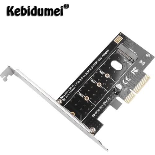 Kebidumei M.2 NVMe SSD NGFF TO PCIE X4 adapter M Key interface card Suppor PCI Express 3.0 x4 2230-2280 Size m.2 FULL SPEED good