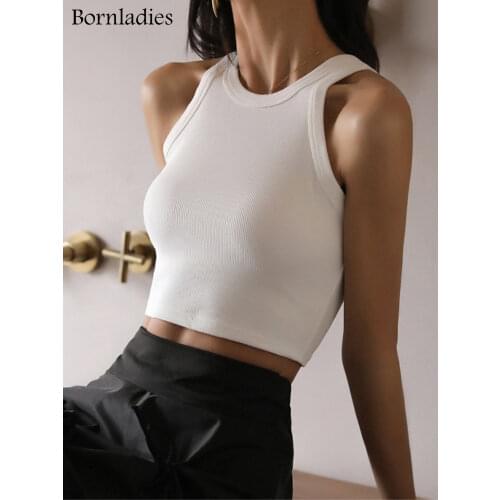 Bornladies Women's Cropped Tank Tops
