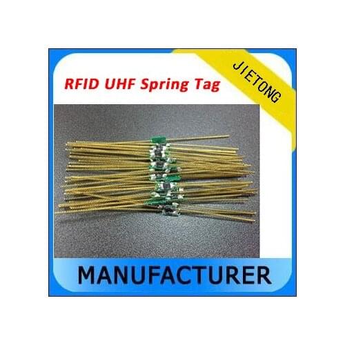 Frequency 900Mhz Mini Passive Anti Theft Electronic UHF RFID Lable Spring Tire Tag /RFID Flexible Spring Vehicle Tire Tag