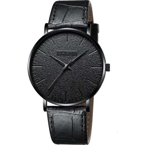 Men Watch TOP Brand Luxury Leather Ultra-thin Analog Quartz Wrist Watch Business Watch Male Clock relogio masculino reloj hombre