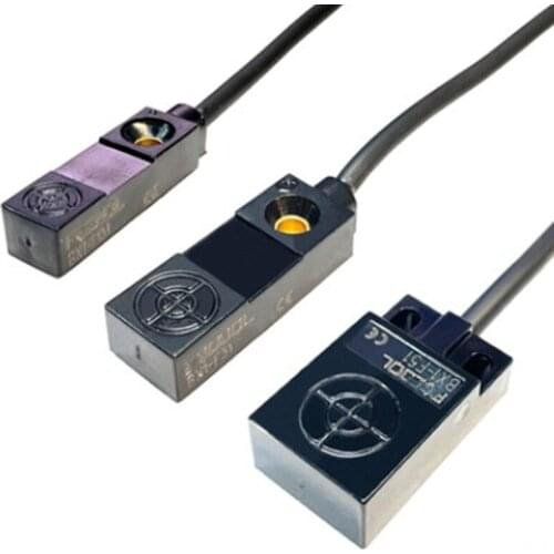 2PCS Proximity switch sensor three wire NPN normally open and normally closed 12~24VDC Metal sensing thin flat front detection