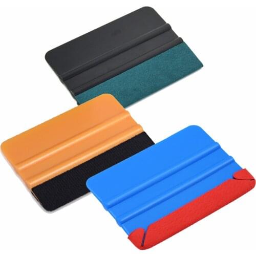 EHDIS 3pcs Carbon Fiber Vinyl Squeegee Car Windshield Glass Aquarium Wiper Sticker Paint Scraper Window Tint Film Wrapping Tools