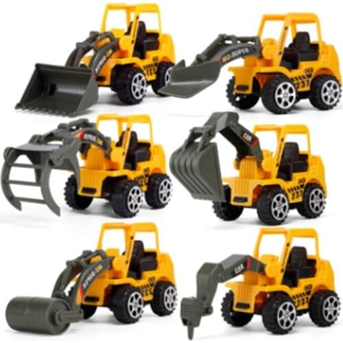 FBIL-6 Styles /Set Car Toy Plastic Diecast Construction Engineering Vehicle Excavator Toys for Boys