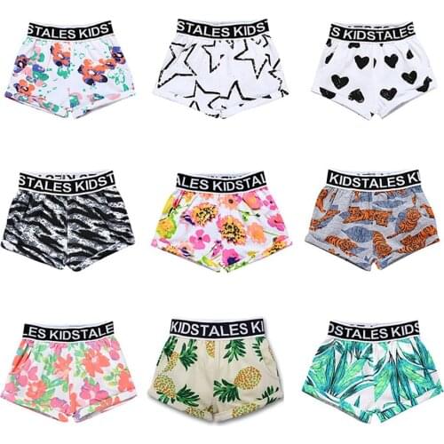 Hawaii Baby Girl Beach Shorts Pants Kids Tales Summer Little Girl Floral Pineapple Banana Watermelon Board Shorts Pants