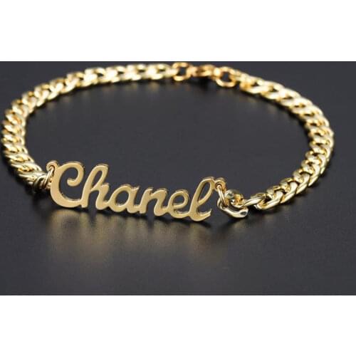 MumuXing Personalized Man Bracelet Stainless Steel Adjustable Cuban Chain Bracelets For Women Custom Jewelry Fathers Day Gift