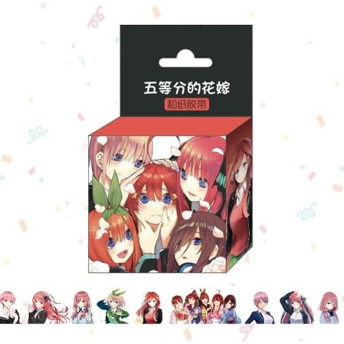 1.5cm*5m Anime The Quintessential Quintuplets Washi Tape DIY Scrapbooking Sticker Label Adhesive Tape