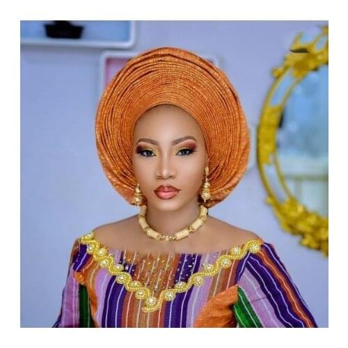 African Fashion Gold Beads Jewelry Set Women Bride Choker Necklace Set Perfect Birthday Party Gift Jewelry WE141