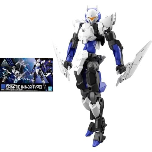 Bandai Gundam Model Kit Anime Figure 30MM Spinatio Ninja Type Genuine Gunpla Robot Model Action Toy Figure Toys for Children