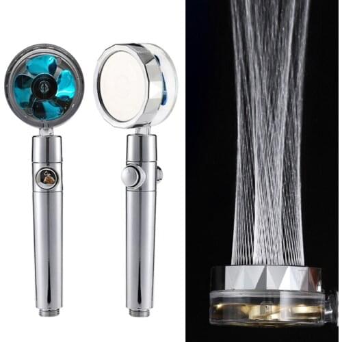 High Pressure 360 Spin Shower Head Visible Water Sprinkle Head Massage Handheld Shower Beautiful Waterline Filter Shower