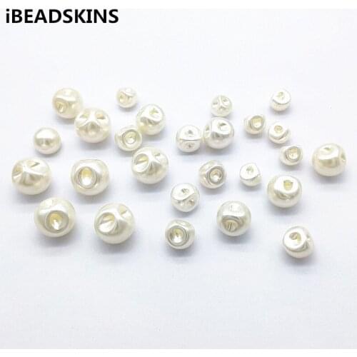 New arrival! White Acrylic imitation pearl Ball shape beads for Headdress accessories Earrings parts,hand Made Jewelry DIY
