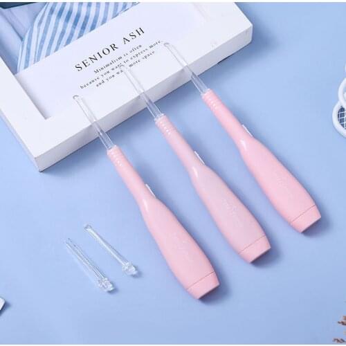 Ear Scoop with Lamp Double-head Ear Scoop Baby Ear Scoop Set Children Adult Ear Scoop Visual Earwax Earwax Removal Tool