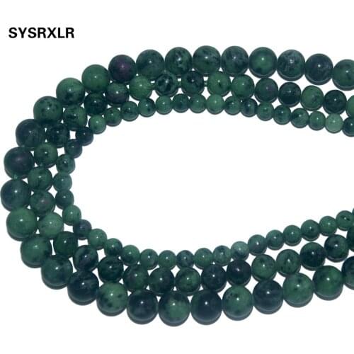 Wholesale Natural Stone Epidote Stone Round Loose Spacer Beads For Jewelry Making DIY Bracelet Necklace Material 6 8 10 MM