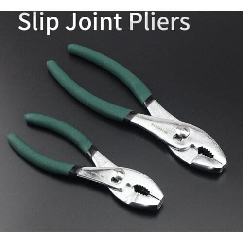 6 "8" Slip Joint Pliers Adjustable Multifuncational Alloy Steel Forged Durable Water Pump Flat-nose Pliers Household Tools