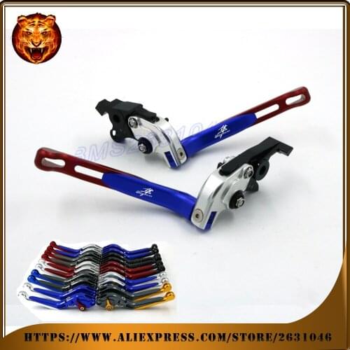 Adjustable Folding Extendable Brake Clutch Lever Motorcycle For SUZUKI HAYABUSA GSXR1300 GSX-R1300 2008 2013 2014 2015 red black
