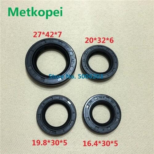 ATV 4 stroke scooter moped GY6-50 full complete engine oil seal rubber gear shaft seal for 139QMB 1P39QMB 147QMD GY6 50 60 80cc