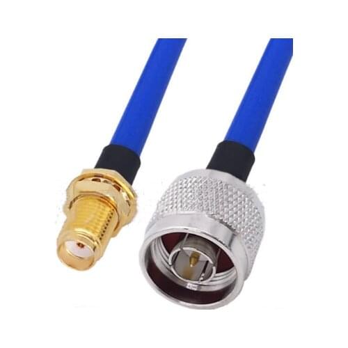 Blue SMA Female To N Male Connector RG401 Cable Coaxial RF Adapter Jumper Cable 50ohm