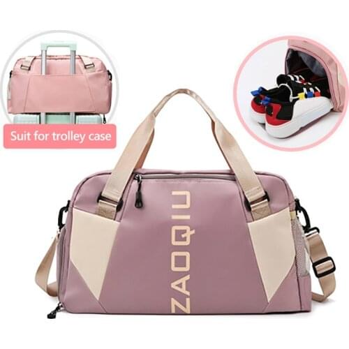 Dry Wet Separation Gym Bag Yoga Mat Sports Handbag Oxford Shoulder Travel Bag for Men Women Outdoor Fitness Training Bag XA757Y